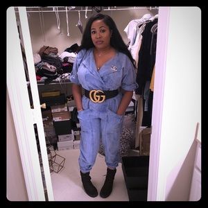 Vintage denim jumpsuit